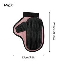Pet Grooming Glove Hair Removal Brush Dog Comb for s Bath Remover Clean Massage For Animal Pet accessories bathing Combs rožinė