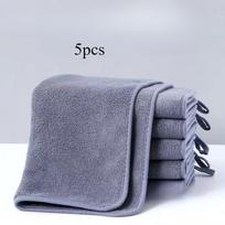 5pcs 30x60cm Cleaning Cloth Home-use Towel Absorbent Cloth for Mopping The Floor Wiping The Table and Cups Thickened Hand Towel Hanging Type 30x60cm