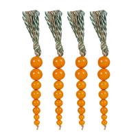 1pc Easter Wooden Beads Carrot Wooden Beads String European And American Popular Home Decoration Tassel One Size