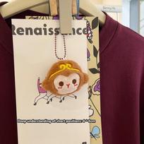 Monkey King Plush Keychain Toy Cartoon Capybara Sun Wukong Stuffed Doll Pendant Car Key Ring Backpack Bag Decor Kid Gift