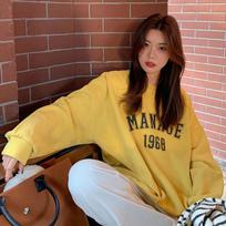 Women's Korean Style Loose Casual Tops Hong Kong Style Base Shirts for Students M