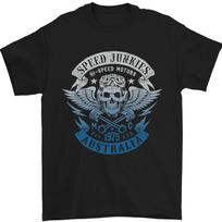 Australija Speed Junkies Motociklininko Marškinėliai XXXL gray