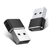 USB OTG kišenė į C tipo moterišką adapterio keitiklį Type-C kabelio adapteris USB-C duomenų įkroviklis juoda