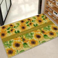 Plaunami neslystantys durų kilimėliai: Absorbuojantis Guminis Linas voniai, tualetui, virtuvei 40x60 cm white