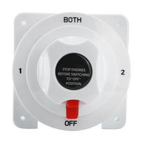 1236V BOTHOff Dual Battery Isolator Selector Switch for BoatRVCaravanYacht white