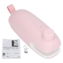Heat Bag Sealer USB Charging Cutter Sealing Cutting Machine Tool for Better Storage Pink rožinė