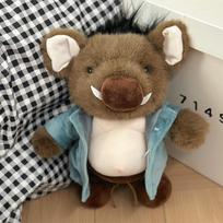 Black Myth Wukong Peripheral Zhu Bajie Doll Doll Backpack Hanging Plush Toy Boyfriend Gift 【30cm】 gray