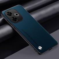 Prabangus PU odinis dėklas Xiaomi Redmi 13 4G 13C 5G Redmi13 C galiniam dangteliui matinis silikoninis apsauginis telefono dėklas Poco M6 4G For Poco M6 4G žalia