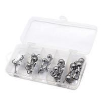 25Pcs/Box 2g/3.5g/5g/7g/10g Fishing Hook Heavy Duty Metal Unpainted Barbed Round Head