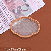 Handmade Resin Shoe Buckle, Hairpin, Cream Glue Jewelry, and Cartoon Carved Plate Accessories. gray