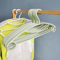 Rainbow Multi-Color Thickened Plastic Clothes Drying Rack Hanger žalia