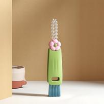 Populiariausias Petal Crocodile 3-in-1 termosas su dangteliu, šepetėliu ir priedu tarpų valymo šepetėliui beige