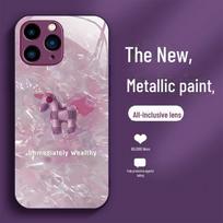 Ragdoll Pony Liquid Glass Case for iPhone 11/11 Pro/13/15 MAX - Anti-Fall, Full Protection iPhone 11
