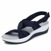 Women'S Wedge Flip Flop Sandals Heels Scandals For Women High Heels Open Toe Cover Heel Suede Women'S Elastic Strap Sandals 36