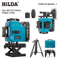 Hilda 12-Line 3D/16-Line 4D High Precision Green Light Automatic Level for Floor and Wall Tiling.