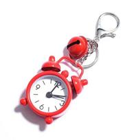 1pc Mini Alarm Clock Keychain Creative Car Ornament Bag Pendant Ornament Couple Key Chain Small Gift Home Decor