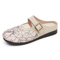 2025 Mom Ortho Sandals Breathable Platform Slides Non-Slip Cushion Sole Wide Fit Adj. Strap Outdoor Indoor  ladies shoes 36 beige