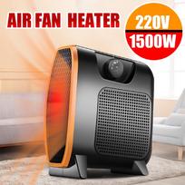 220V 1500W nešiojamas elektrinis šildytuvo ventiliatorius Patogus mini oro šildytuvas Tylus namų biuro išmanus temperatūros valdymas