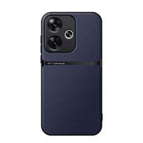 For Xiaomi Poco F6 5G Phone Cases Shockproof Silicone Coque Capa Bumper For Xiaomi Poco F6 Back Cover For Xiaomi Poco F6 tamsiai mėlyna spalva