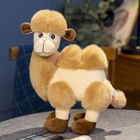 Cute Camel Plush Toy Doll Alpaca Pillow Cute Rag Doll Children's Doll Birthday Gift for Girlfriend 20*28cm
