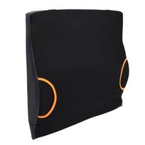 Lumbar Support Pillow Breathable Mesh Cover Memory Foam Back Cushion with Gel Pad for Car Seat black