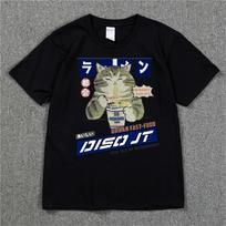 Funny Cat Women Hip Hop T Shirt Streetwear Harajuku T-Shirt Oversized Summer Short Sleeve Tshirt Loose Casual Tops Tees 2XL