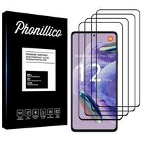 Tempered Glass for Xiaomi Redmi Note 12 PRO PLUS 5G - Redmi Note 12 PRO+ 5G [Pack 4] Phonillico® Screen Protector Glass Film skaidri