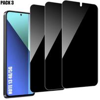 Anti-spy Tempered Glass - E.F.Connection - Redmi Note 13 - Pack of 3 - Scratch-resistant - Screen protector