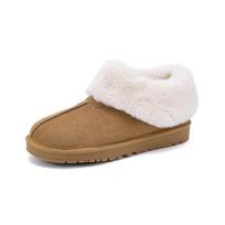Weiwei girls 2913-2 thick-soled fur integrated snow boots women wear velvet thickened short boots in winter 35 kaštoninė