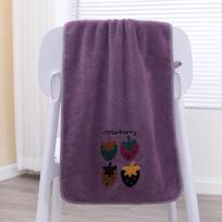 Coral fleece towel household absorbent jacquard Japanese style enlarged thickened couple new ins trendy cute 75x35