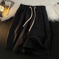 Japanese Tooling Shorts Men's Summer Hong Kong Style Loose Straight Five-point Casual Pants XS
