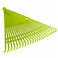 KADAX Leaf Rake Grass Plastic Garden Without Handle Wide 60cm 22 Teeth žalia