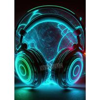Colorful Punk Neon 80s Gamer Controller Cool Gaming Poster For Wall Art Esports Game Kawaii Room Decor posters Canvas Painting 21cm×30cm NoFrame