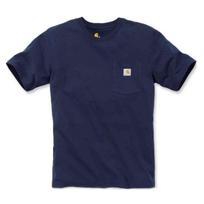 Carhartt carhartt WORKER POCKET short sleeve cotton K87 navy S S/S T-SHIRTS T-shirt [item] tamsiai mėlyna
