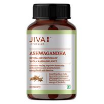 Ashwagandha Tablets 500 mg | Classical Ayurvedic Ashwagandha (Withania somnifera) Tablets | 120 Tabs | Jiva Pack = 120 Cap