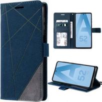 Case for Samsung Galaxy A52 4G-5G A52s 5G Anti-Scratch PU Leather Navy Blue