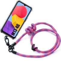 Coque - Samsung - Galaxy M13 - Protection Antichoc - Anti-Rayures - Bandoulière Rose rožinė