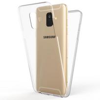 Full Case - NALIA - Samsung Galaxy A6 - 360° Protection - Tempered Glass - Slim Design juoda