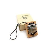 Mini 8 tonų Kalimba Atspari dėvėjimuisi Buko Rūdims atspari Nešiojama pirštų pianino muzikos instrumentas Skirta