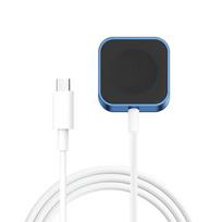 2 in 1 Wireless Magnetic Charger Watch Accessories 8 Pin Type-C Wireless Charger with Carabiner for Apple Watch Ultra 49mm/8 7 6 black