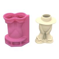 Succulent Vase and Pen Holder Silicone Mould Succulent Planter Mold Crafting Molds for Concrete and Epoxy Resin Casting