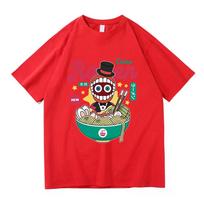 The Amazing Digital Circus Jax Ramen T Shirt Fashion Men Funny Caine Pomni T-Shirt Unisex Cute Rabbit Noodles Cotton Tees Shirts M