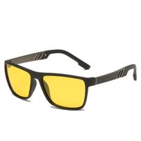 2025 New Men Polarized Sunglasses Fashion Women Square Yellow Lens Sun Glasses Retro Men Outdoor Fishing Eyewear Uv400 Glass yellow