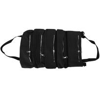 Tool Storage Bag Canvas Foldable Zipper Design Lightweight and Durable High Capacity Tool Roll Up juoda