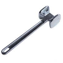 Meat Tenderizer Aluminium Alloy Round Silver Ergonomic Meat Mallet for Kitchen Steak gray