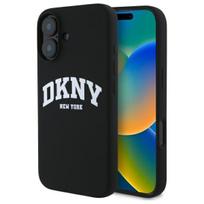 Dkny Dkhmp16Ssnyach Iphone 16 6.1       Czarny/Black Hardcase Silicone White Printed Logo Magsafe