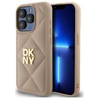 Dkny Dkhcp15Xpqdsle Iphone 15 Pro Max    6.7 Beige Quilted Stack Logo