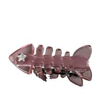 Y2K Pink Small Fish Barb Sweet Candy Color Funny Clips  Design Sense Bang Side Clip New Hair Accessories New gray