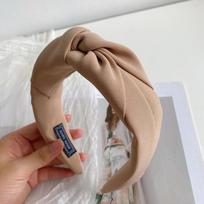 PROLY New Fashion Women's Hair Accessories Wide Side Cross Knot Turban Autumn Headwear Adult Casual Hairband Headband