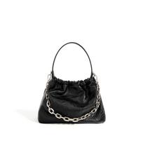 Textured bag women's lazy style new high-end sense large-capacity commuting versatile pleated cloud bag fashion chain oblique juoda